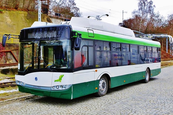 Do Chomutova a Jirkova Škodovka dodá deset osmnáctimetrových kloubových trolejbusů typu Škoda 27 Tr a pět dvanáctimetrových trolejbusů typu Škoda 26 Tr (ilustrační foto: Škoda Electric)