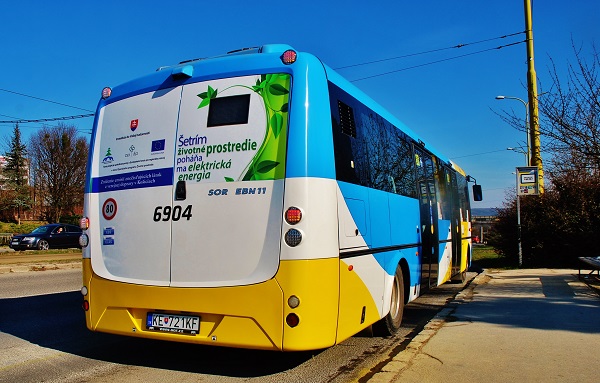 Elektrobus SOR EBN 11 v Košicích (ilustrační foto: Zdeněk Nesveda)