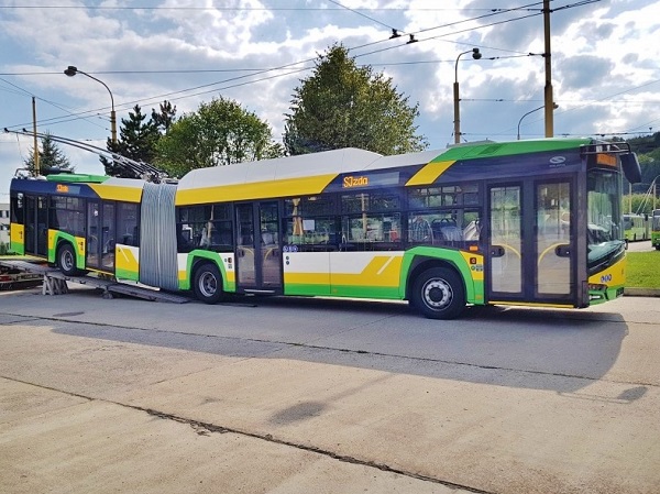 Prvý trolejbus Škoda 27Tr - Solaris v Žilině (foto: DPMŽ)