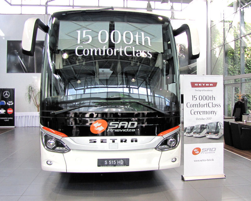 Celosvetovo 15-tisíci autobus Setra radu ComfortClass (foto: Olga Kováčová BUSportál SK)