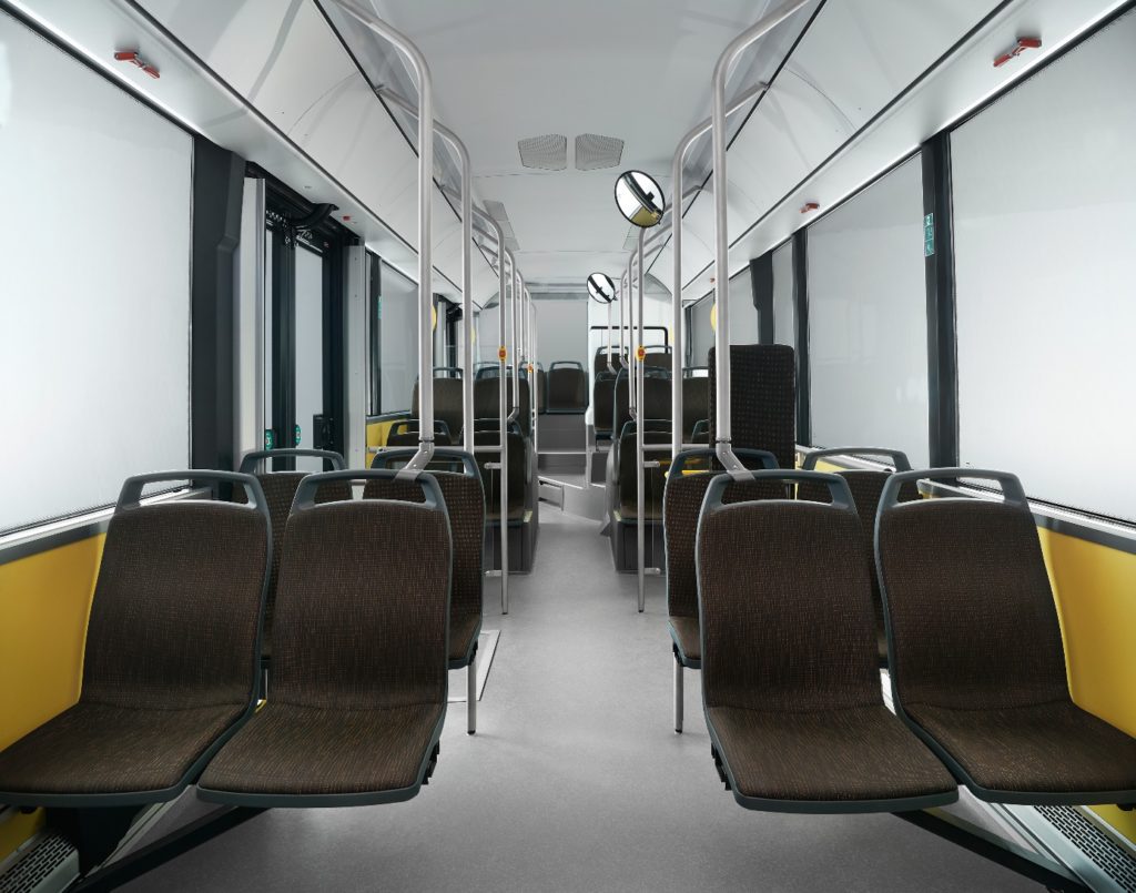 Interier autobusu Scania