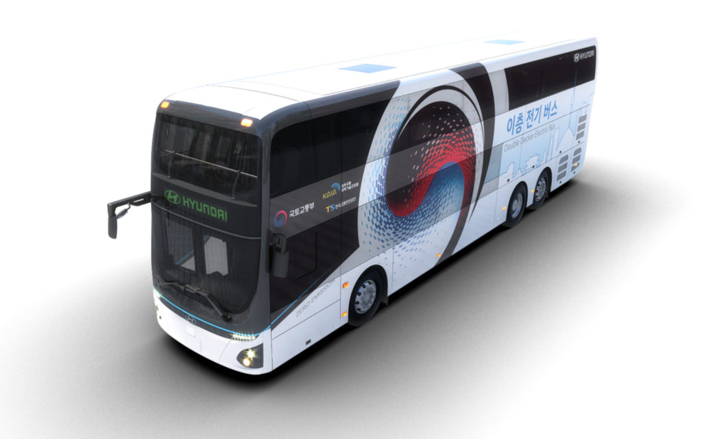 Plně elektrický patrový autokar Hyundai 