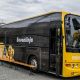 Napříč Finskem projel „parní“ autobus Scania